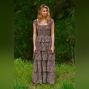 New CIAO LUCIA Catalina Ruffle Maxi Dress in Paisley